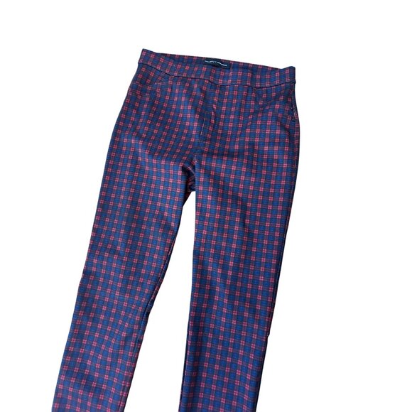 Sanctuary x Anthropologie Plaid Skinny Pull-On Pants Women’s Medium - Picture 3 of 7